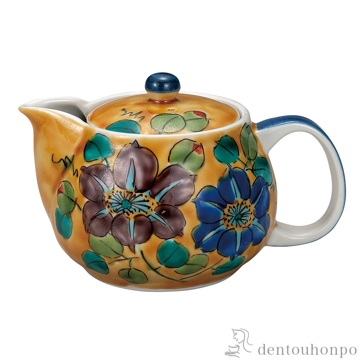 ポット急須 吉田屋鉄仙 茶こし網付≪在庫確認後、通常即日で出荷≫ ( ティーポット お茶 煎茶 日本茶 おすすめ 九谷焼 )