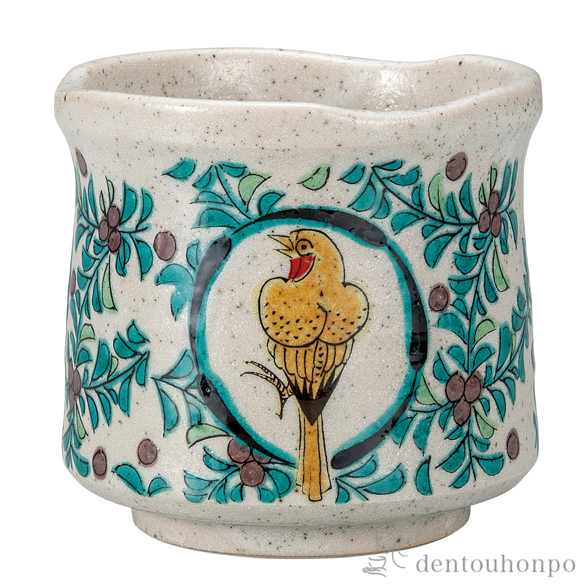 【送料無料】大湯呑 鳥丸紋≪在庫確認後、通常即日で出荷≫ ( 湯のみ ゆのみ 湯飲み カップ プレゼント 九谷焼 )