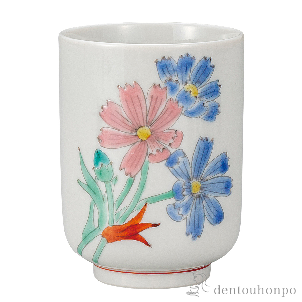 湯呑 コスモス≪在庫確認後、通常即日で出荷≫ ( 湯のみ ゆのみ 湯飲み カップ プレゼント 九谷焼 )