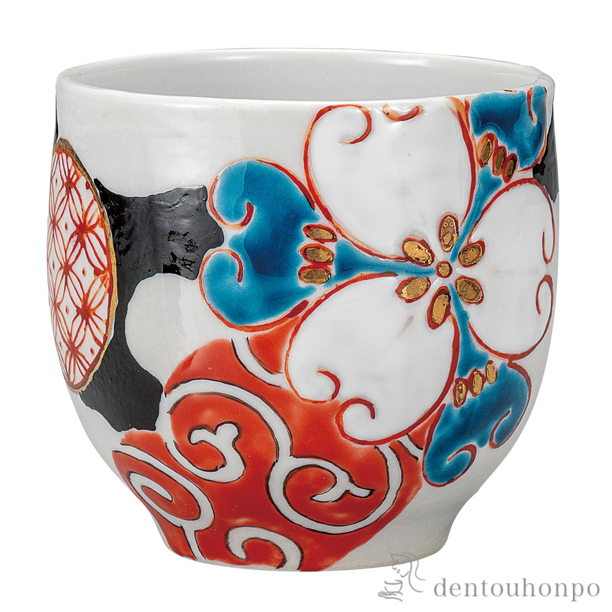 湯呑 色華≪在庫確認後、通常即日で出荷≫ ( 湯のみ ゆのみ 湯飲み カップ プレゼント 九谷焼 )