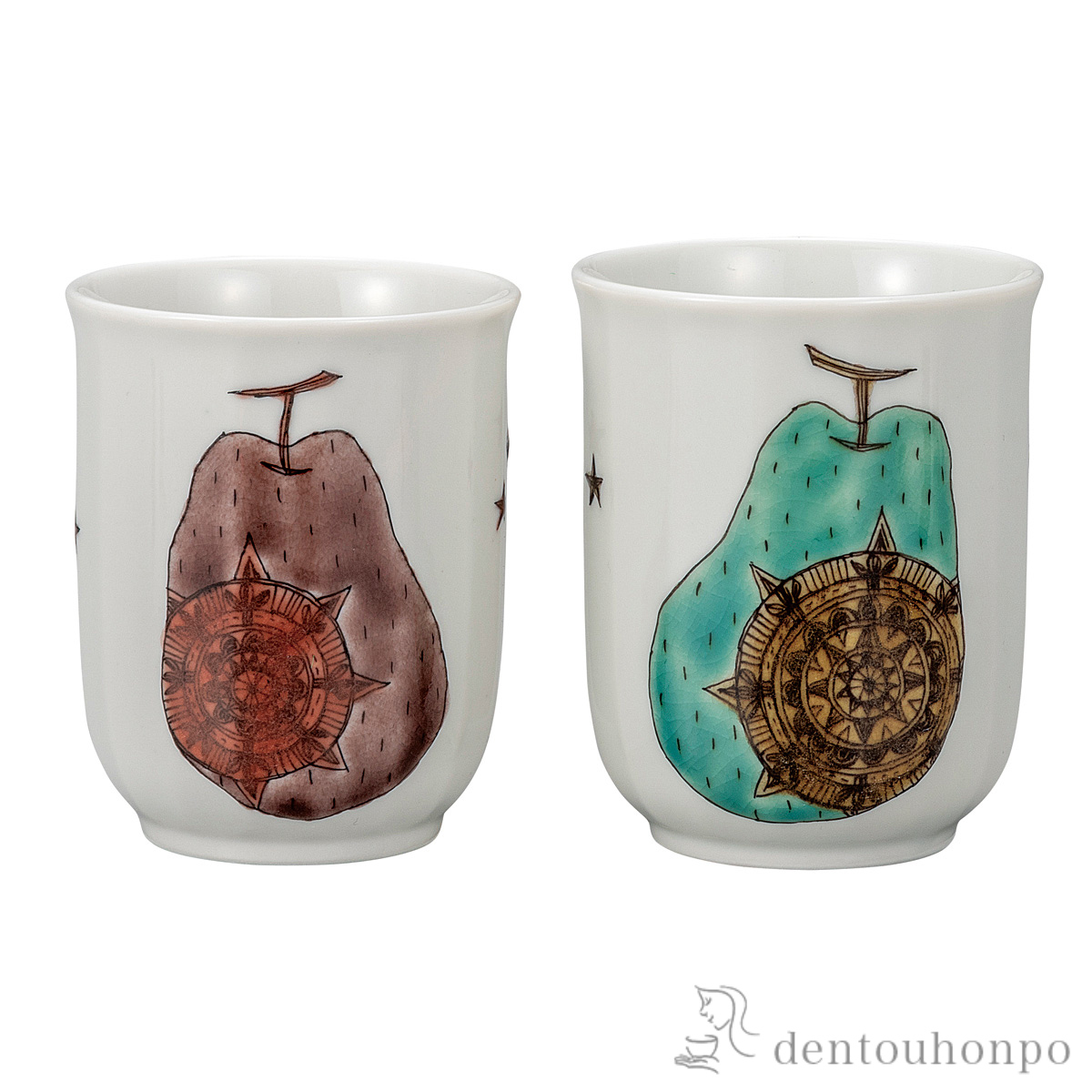 組湯呑 ラ・フランス≪在庫確認後、通常即日で出荷≫ ( 湯呑み 湯のみ セット 湯飲み おすすめ 九谷焼 )