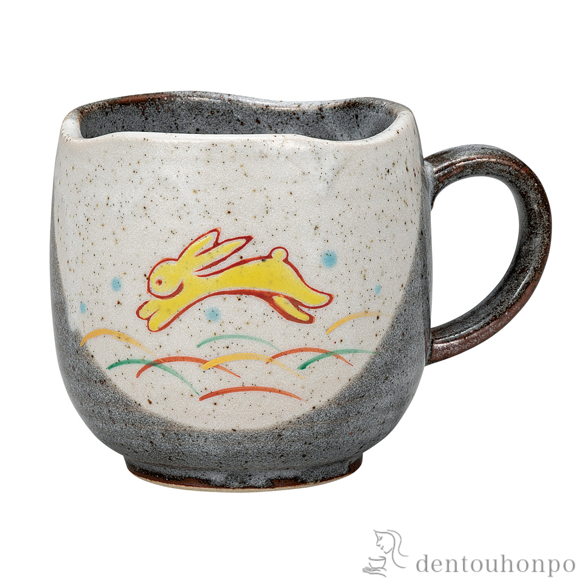 【送料無料】マグカップ はねうさぎ≪在庫確認後、通常即日で出荷≫ ( プレゼント デザイン マグ オリジナル タンブラー 九谷焼 )