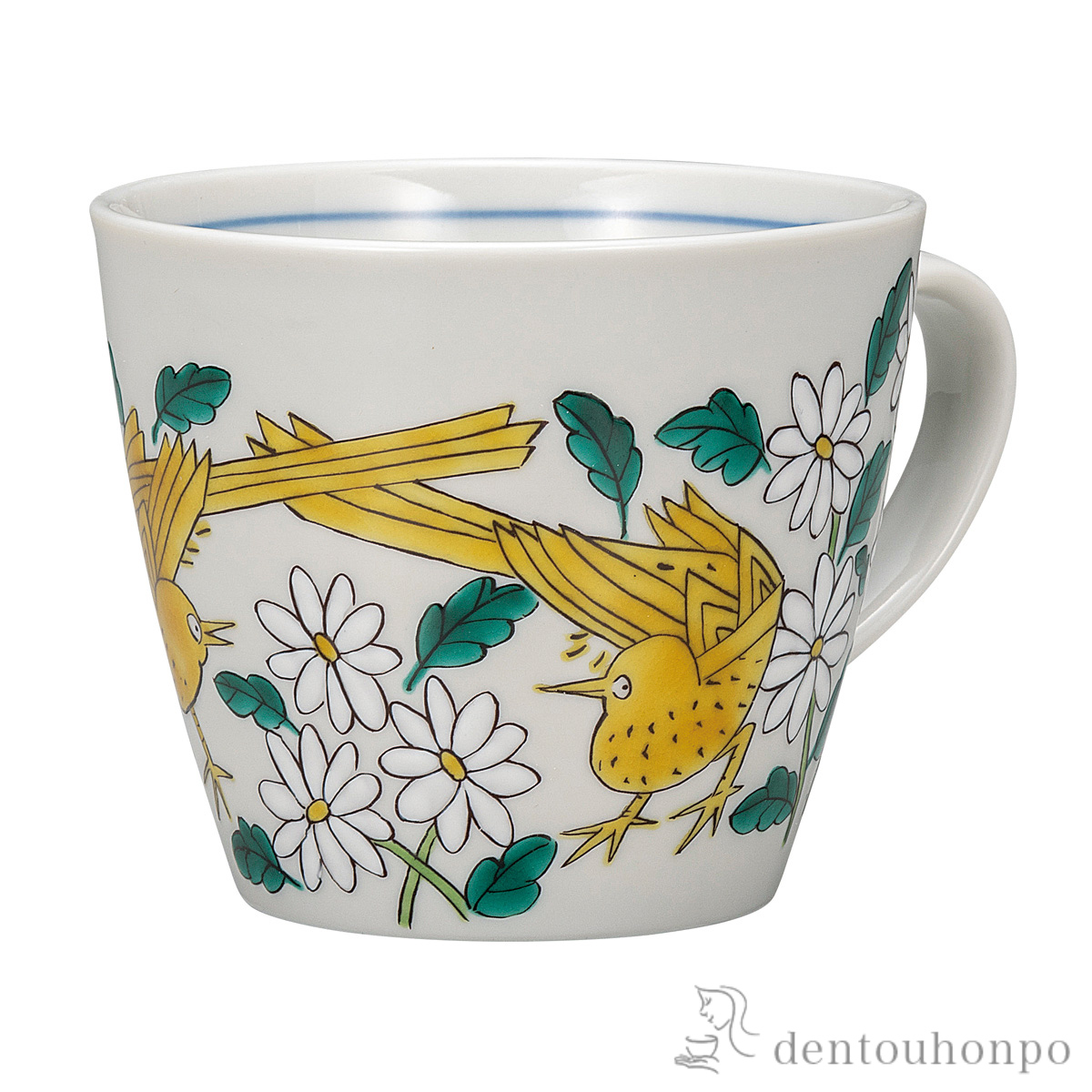 【送料無料】マグカップ 花鳥≪在庫確認後、通常即日で出荷≫ ( プレゼント デザイン マグ オリジナル タンブラー 九谷焼 )