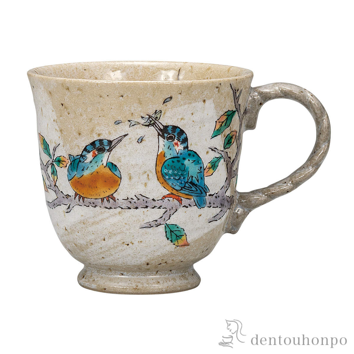 【送料無料】マグカップ かわせみ≪在庫確認後、通常即日で出荷≫ ( プレゼント デザイン マグ オリジナル タンブラー 九谷焼 )