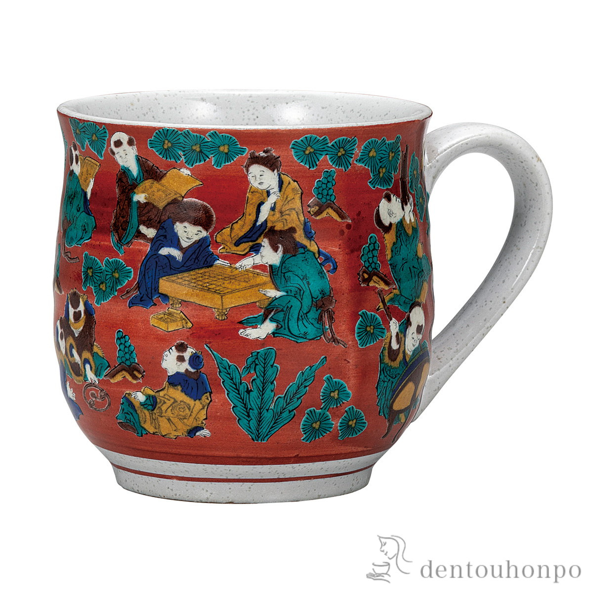 【送料無料】マグカップ 木米≪在庫確認後、通常即日で出荷≫ ( プレゼント デザイン マグ オリジナル タンブラー 九谷焼 )