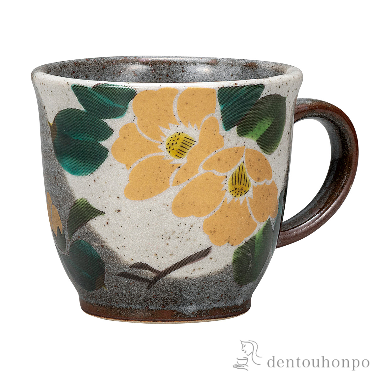 【送料無料】マグカップ 金椿≪在庫確認後、通常即日で出荷≫ ( プレゼント デザイン マグ オリジナル タンブラー 九谷焼 )