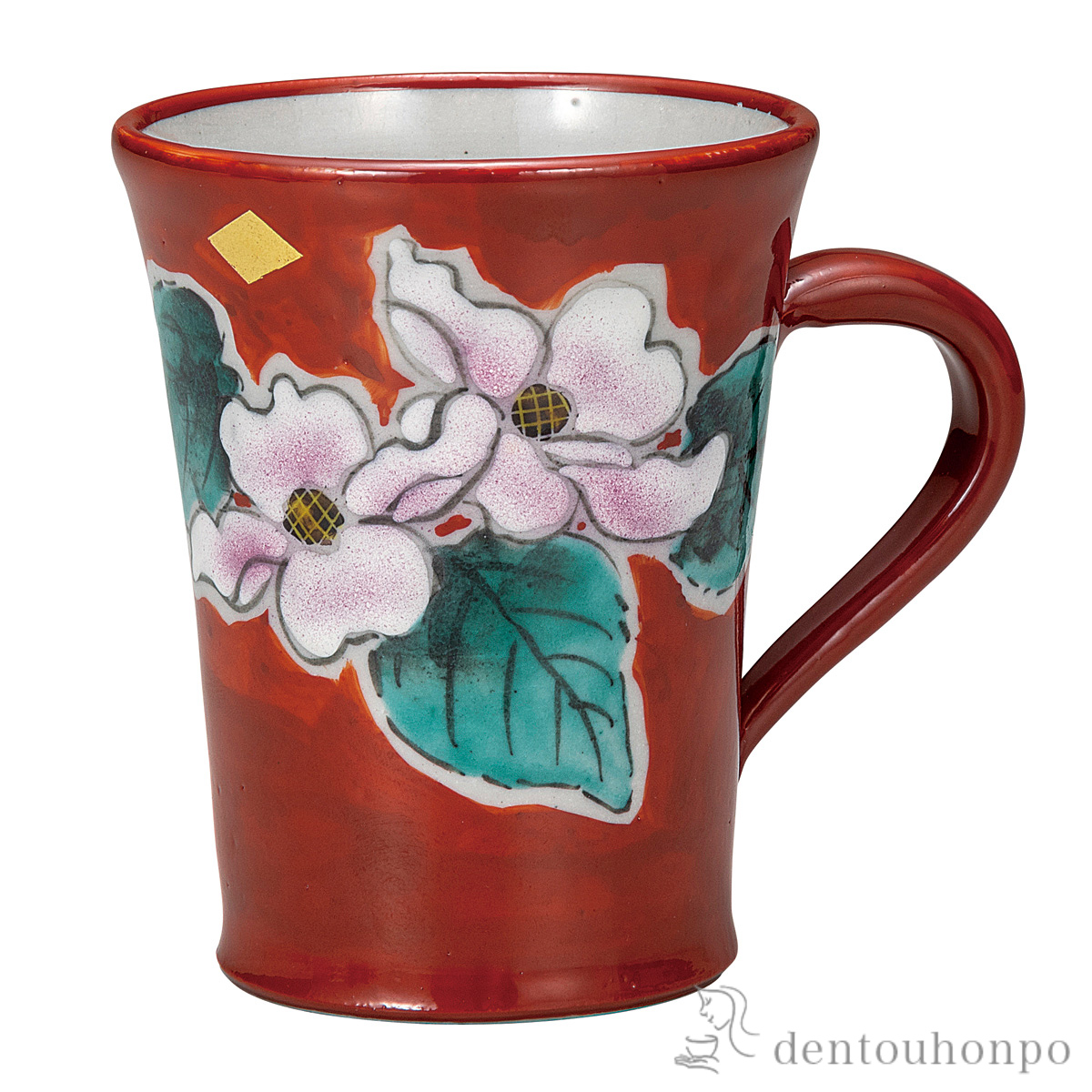 【送料無料】マグカップ 花水木≪在庫確認後、通常即日で出荷≫ ( プレゼント デザイン マグ オリジナル タンブラー 九谷焼 )