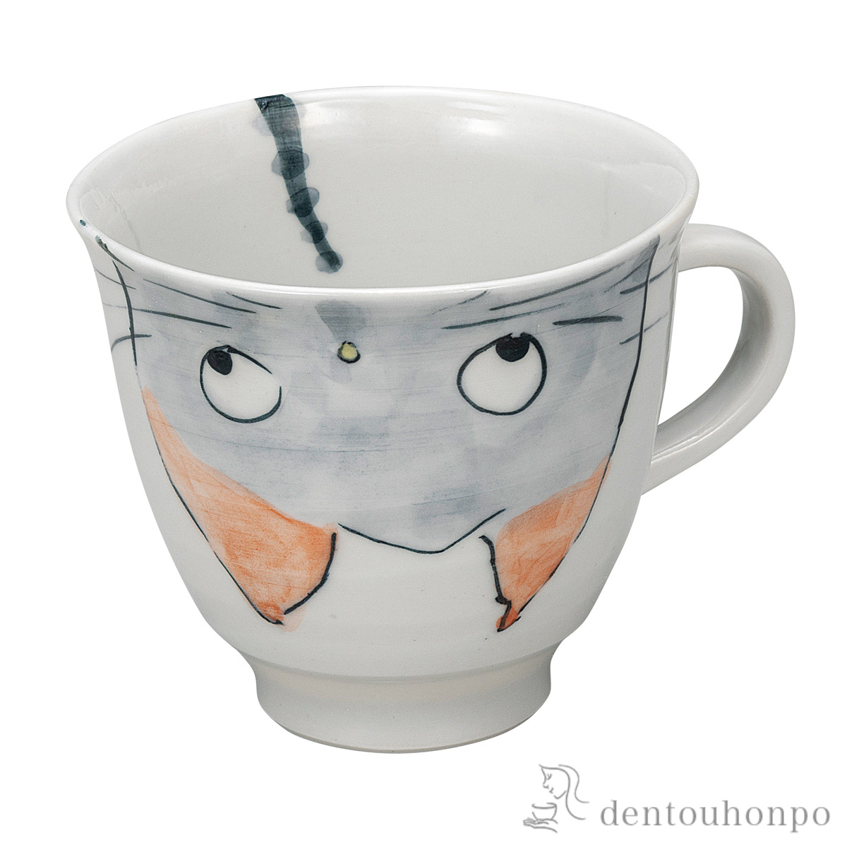 【送料無料】マグカップ トト猫≪在庫確認後、通常即日で出荷≫ ( プレゼント デザイン マグ オリジナル タンブラー 九谷焼 )