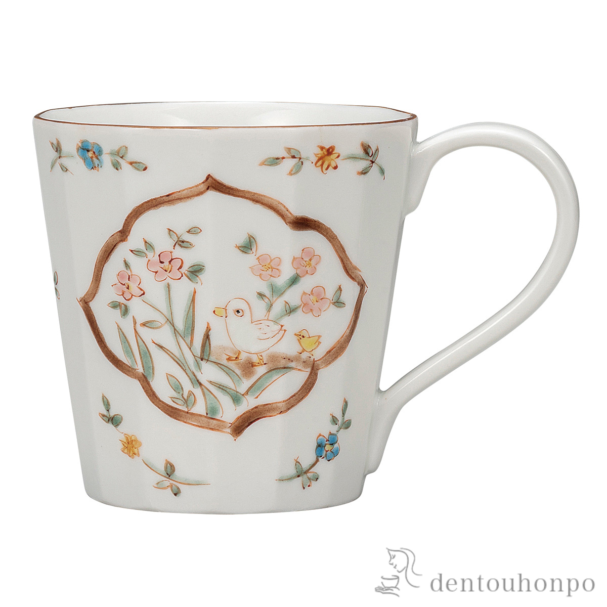 マグカップ 草花≪在庫確認後、通常即日で出荷≫ ( プレゼント デザイン マグ オリジナル タンブラー 九谷焼 )