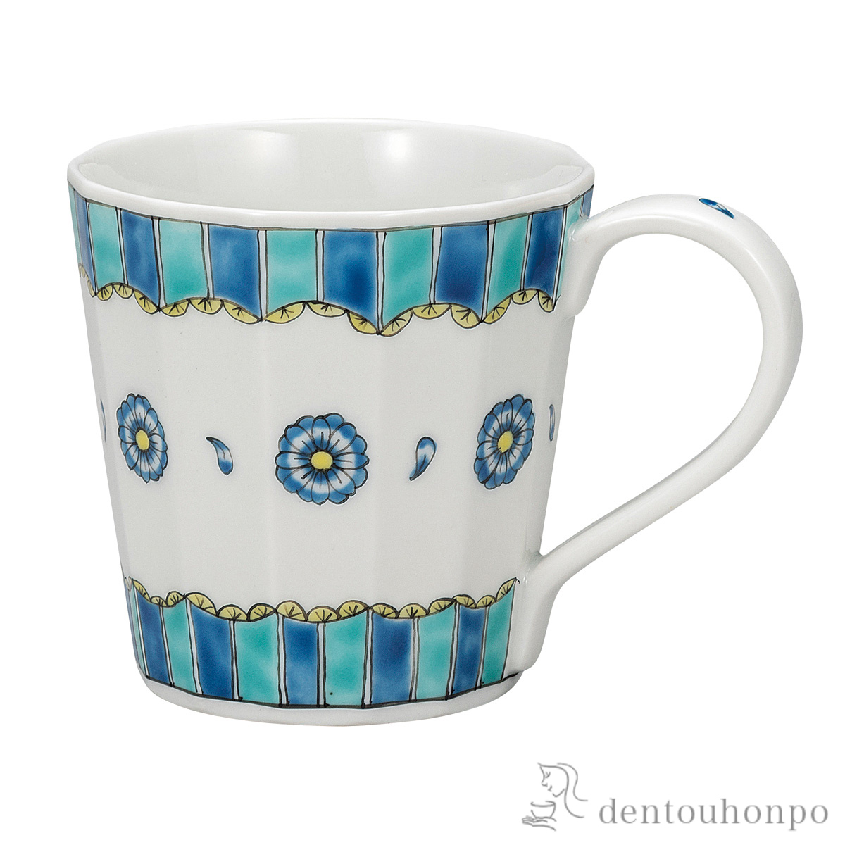 マグカップ はないろ（ブルー）≪在庫確認後、通常即日で出荷≫ ( プレゼント デザイン マグ オリジナル タンブラー 九谷焼 )