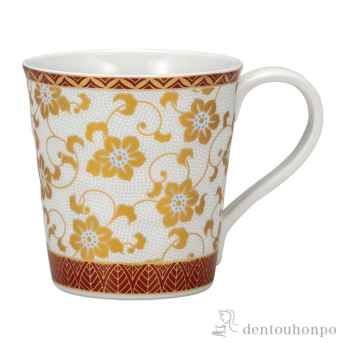 マグカップ 白粒鉄仙≪在庫確認後、通常即日で出荷≫ ( プレゼント デザイン マグ オリジナル タンブラー 九谷焼 )