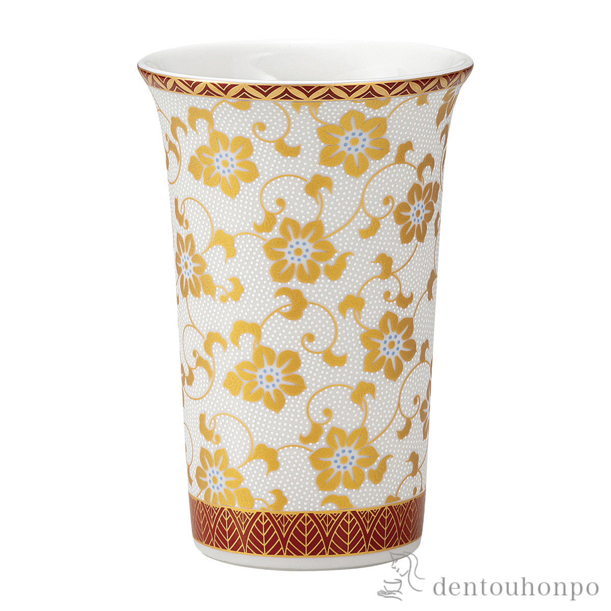 【送料無料】フリ−カップ 白粒鉄仙≪在庫確認後、通常即日で出荷≫ ( 焼酎グラス ビアカップ ビールグラス フリーカップ グラス 九谷焼 )