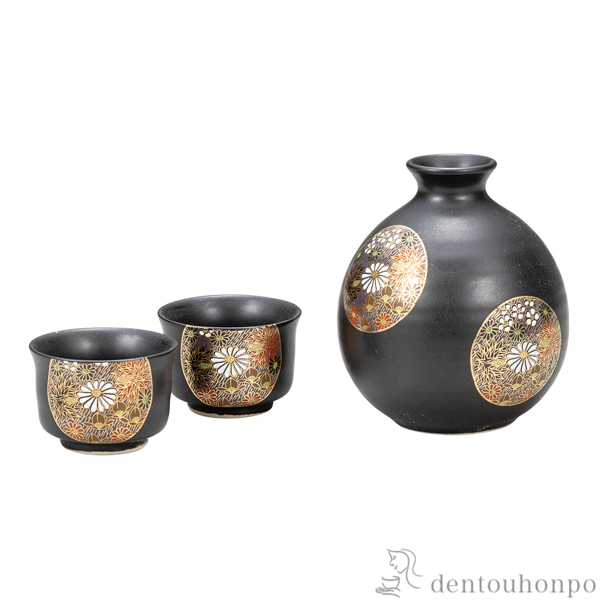 【送料無料】晩酌酒器 金花詰≪在庫確認後、通常即日で出荷≫ ( 退職祝い 定年 上司 父 母 男性 女性 先輩 酒器 日本酒 冷酒 プレゼント 人気 九谷焼 )