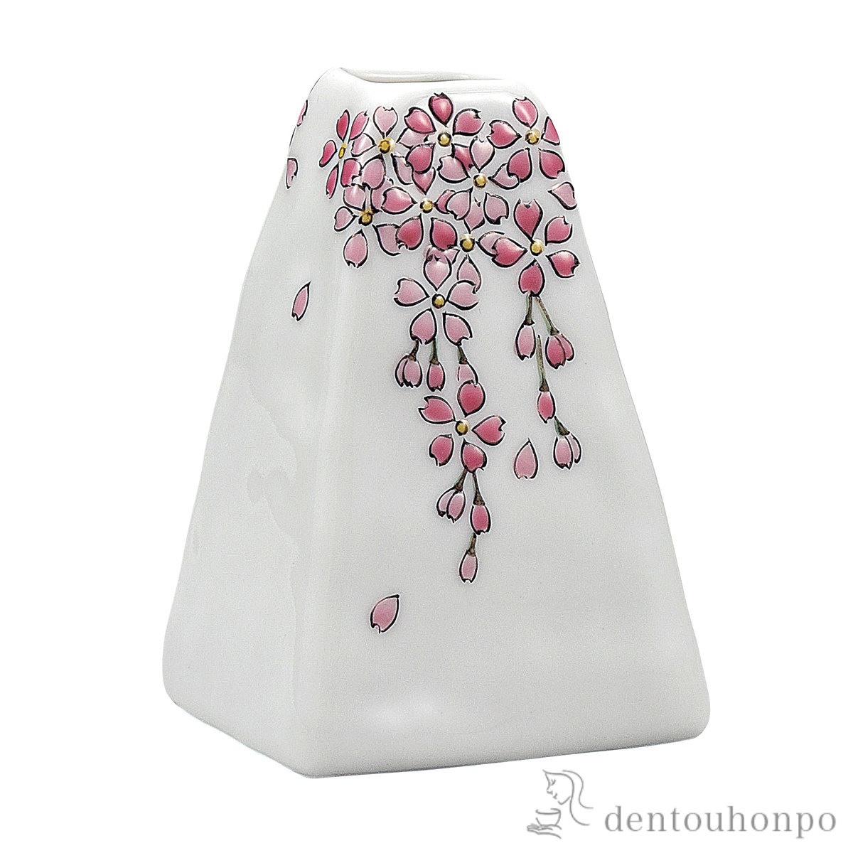 一輪生 桜花 3号≪在庫確認後、通常即日で出荷≫ ( 木札名入れ有料 ガラス フラワーベース 花器 一輪挿し おすすめ 九谷焼 )