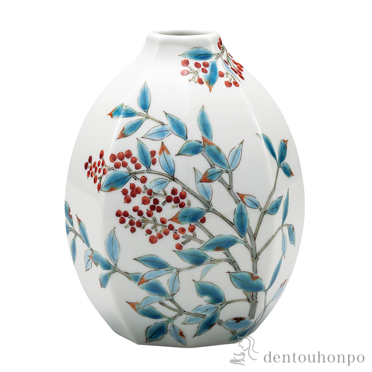 【送料無料】一輪生 南天 5.2号≪在庫確認後、通常即日で出荷≫ ( 木札名入れ有料 ガラス フラワーベース 花器 一輪挿し おすすめ 九谷焼 )