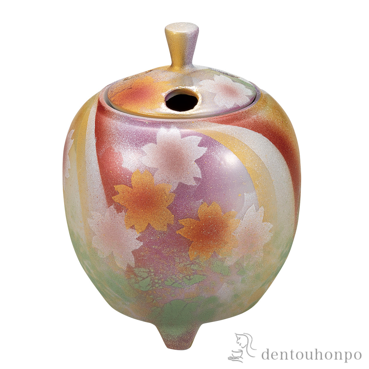 【送料無料】豆香炉 花園 3.2号≪在庫確認後、通常即日で出荷≫ ( お香 線香 リラックス 仏具 人気 九谷焼 )