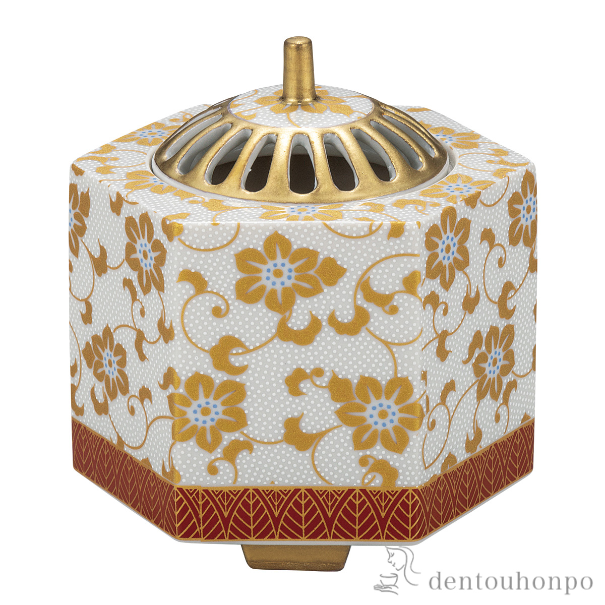 【送料無料】香炉 白粒鉄仙 3.5号≪在庫確認後、通常即日で出荷≫ ( お香 線香 リラックス 仏具 人気 九谷焼 )