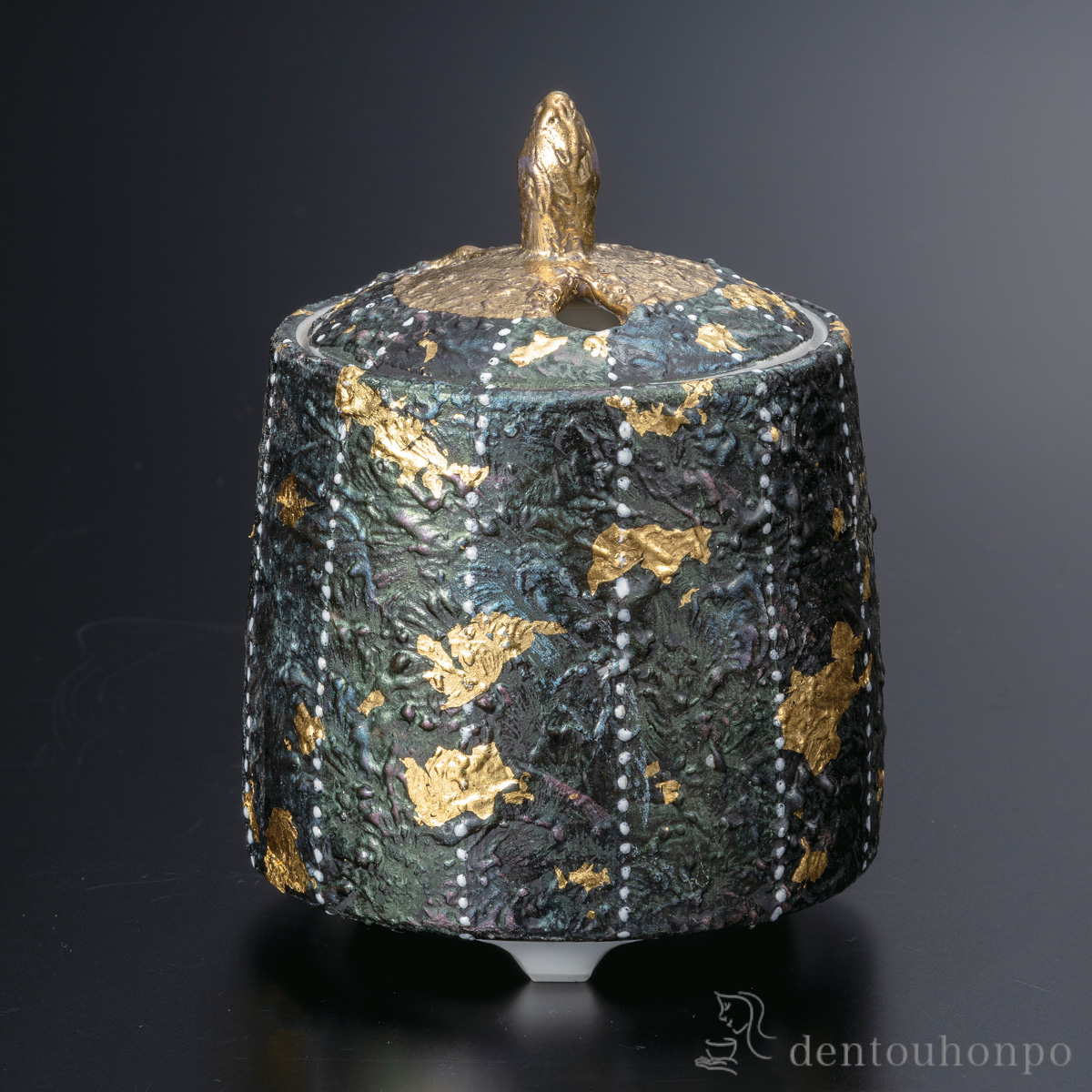 【送料無料】香炉 緑彩 4号≪在庫確認後、通常即日で出荷≫ ( お香 線香 リラックス 仏具 人気 九谷焼 )