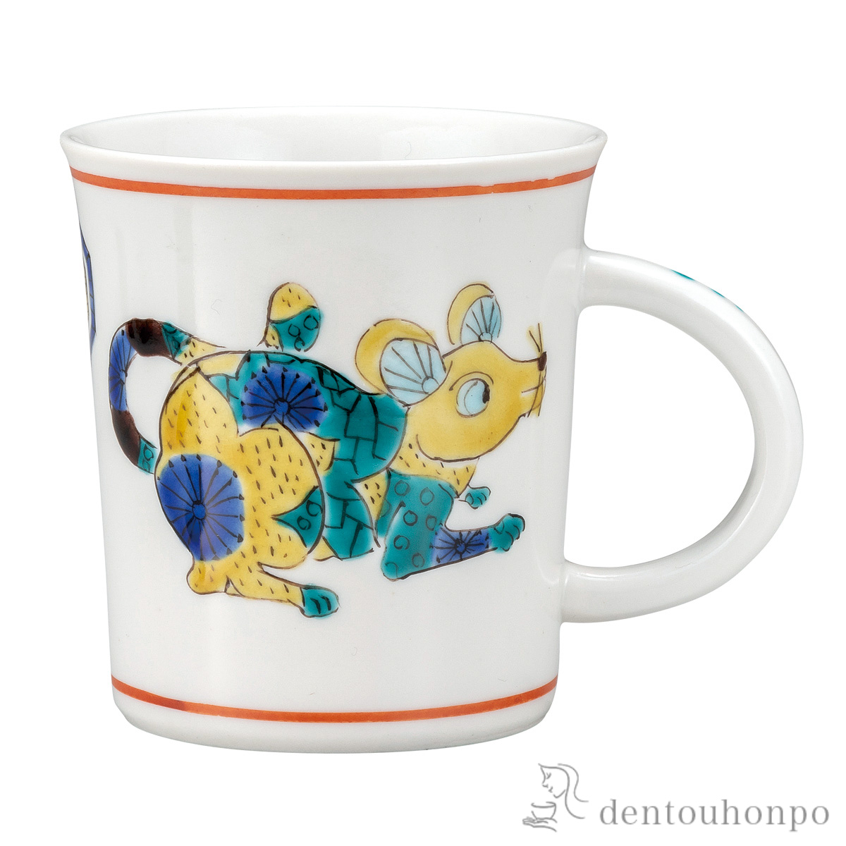 マグカップ 十二支 子≪在庫確認後、通常即日で出荷≫ ( プレゼント デザイン マグ オリジナル タンブラー 九谷焼 )