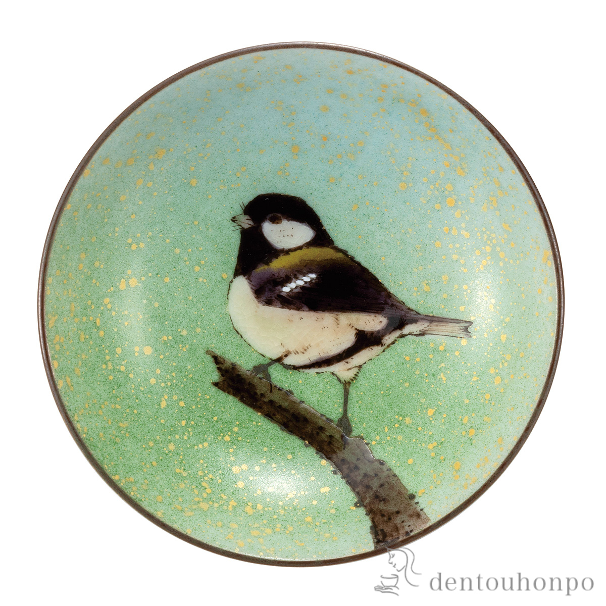 【送料無料】盃 シジュウカラ≪在庫確認後、通常即日で出荷≫ ( ぐいのみ 盃 酒器 猪口 日本酒 九谷焼 )