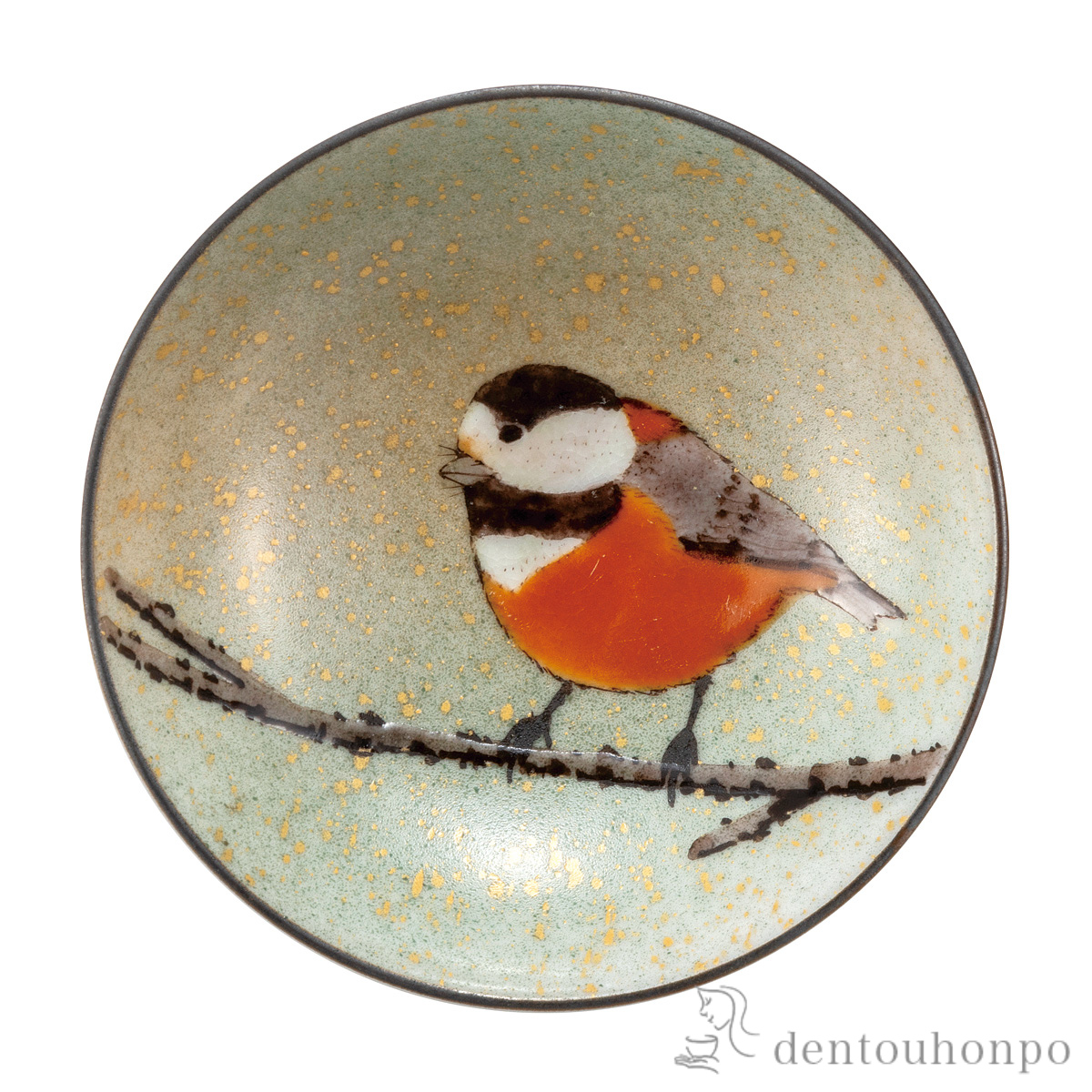 【送料無料】盃 ヤマガラ≪在庫確認後、通常即日で出荷≫ ( ぐいのみ 盃 酒器 猪口 日本酒 九谷焼 )