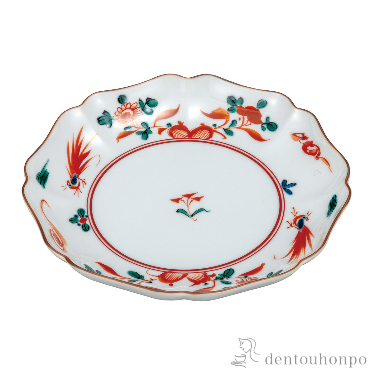 【送料無料】皿 呉須赤絵 6.5号≪在庫確認後、通常即日で出荷≫ ( プレート おつまみ 料理 和食 洋食 九谷焼 )