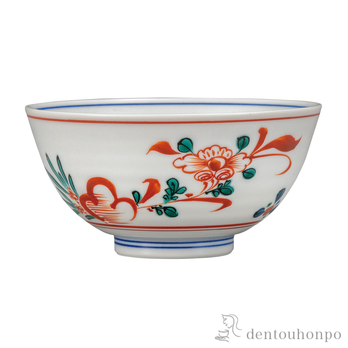 【送料無料】飯碗 呉須赤絵 大≪在庫確認後、通常即日で出荷≫ ( ごはん 白ご飯 お茶碗 飯碗 おすすめ 九谷焼 )