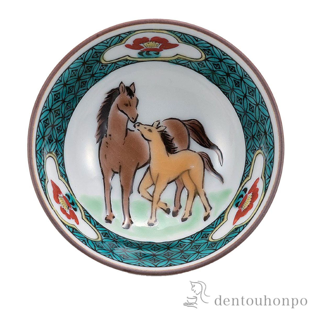 干支　盃 親子午≪在庫確認後、1~3営業日で出荷≫ ( お正月 新年 午 馬 十二支 2026年 開運 九谷焼 )