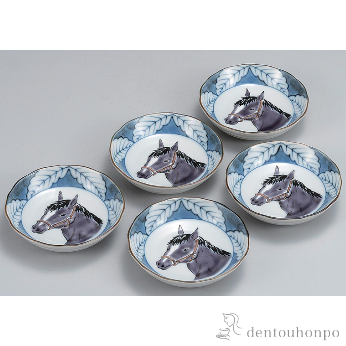 干支　皿揃 優駿≪在庫確認後、1~3営業日で出荷≫ ( お正月 新年 午 馬 十二支 2026年 開運 九谷焼 )