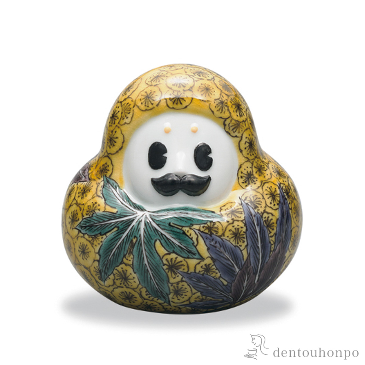 【送料無料】九谷焼置物 ひゃくまんさん 吉田屋風八手≪在庫確認後、1~3営業日で出荷≫ ( 木札名入れ有料 置物 幸運 風水 縁起物 人気 九谷焼 )