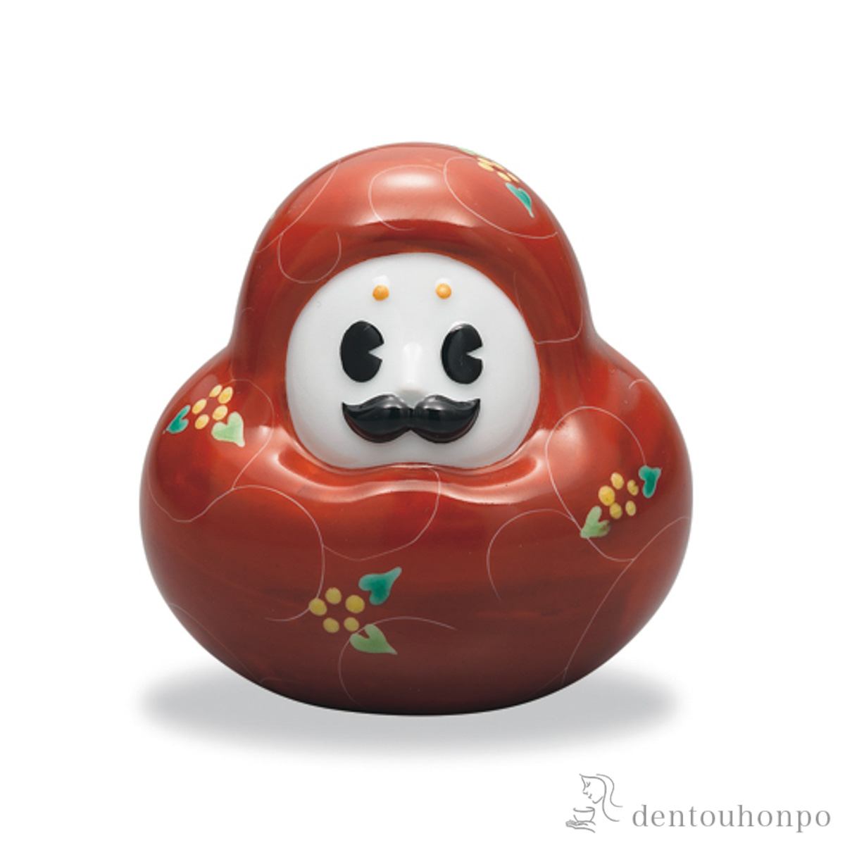 【送料無料】九谷焼置物 ひゃくまんさん 唐草≪在庫確認後、1~3営業日で出荷≫ ( 木札名入れ有料 置物 幸運 風水 縁起物 人気 九谷焼 )