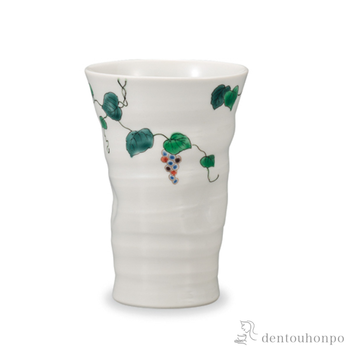 【送料無料】フリーカップ ぶどう≪在庫確認後、1~3営業日で出荷≫ ( 焼酎グラス ビアカップ ビールグラス フリーカップ グラス 九谷焼 )