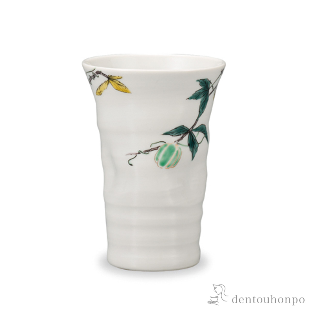 【送料無料】フリーカップ 風船かずら≪在庫確認後、1~3営業日で出荷≫ ( 焼酎グラス ビアカップ ビールグラス フリーカップ グラス 九谷焼 )