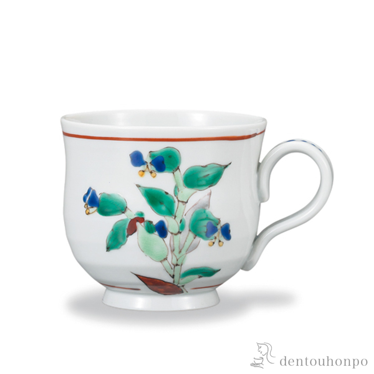 マグカップ 露草≪在庫確認後、1~3営業日で出荷≫ ( プレゼント デザイン マグ オリジナル タンブラー 九谷焼 )