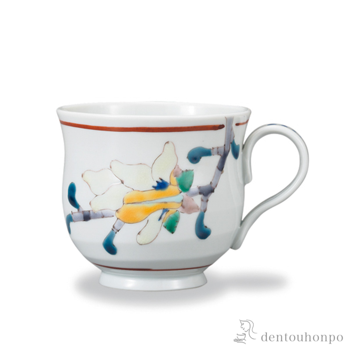 マグカップ 辛夷≪在庫確認後、1~3営業日で出荷≫ ( プレゼント デザイン マグ オリジナル タンブラー 九谷焼 )