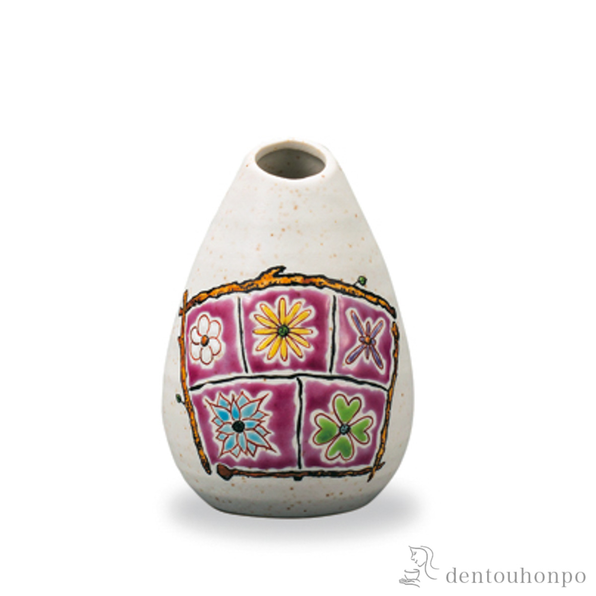 一輪生 フラワーBOX ピンク 3.5号≪在庫確認後、1~3営業日で出荷≫ ( 花瓶 おしゃれ 花器 フラワーベース おすすめ 九谷焼 )