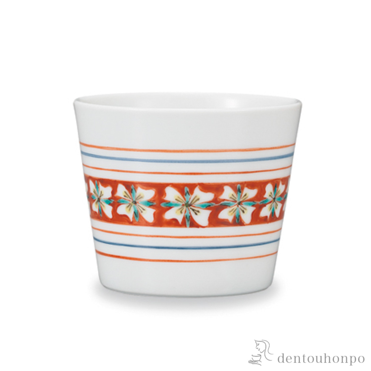 そば猪口 矢車≪在庫確認後、1~3営業日で出荷≫ ( そばちょこ コップ 蕎麦猪口 冷酒カップ 来客用 九谷焼 )