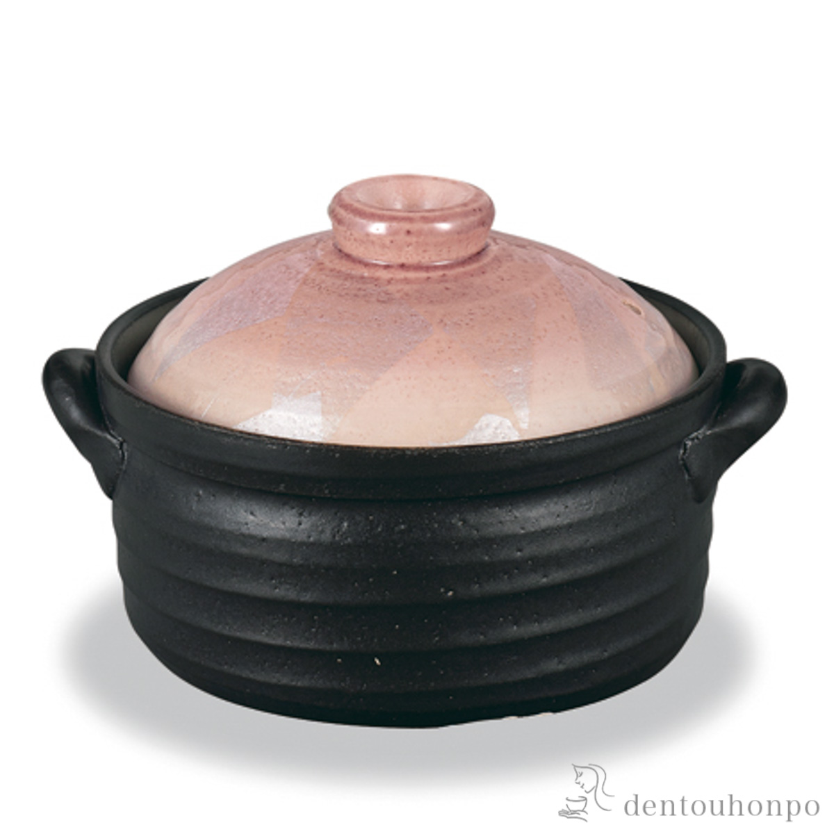 【送料無料】２合炊きご飯釜 銀彩 ピンク≪在庫確認後、1~3営業日で出荷≫ ( ごはん鍋 万能鍋 ごはん 土鍋ご飯 白米 炊飯土鍋 九谷焼 )