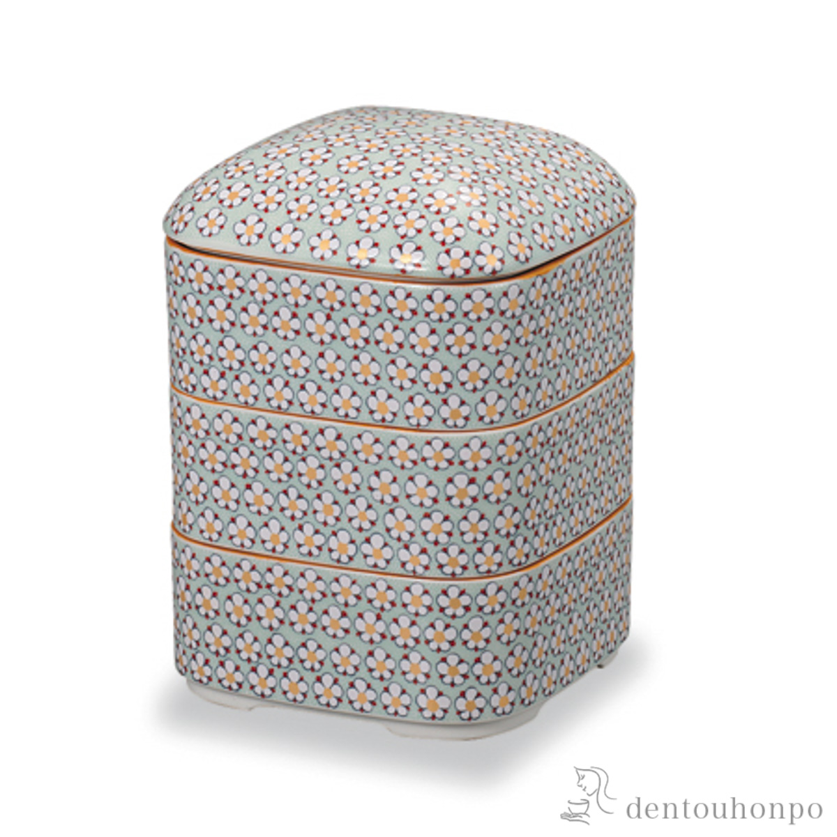 【送料無料】三段重 梅詰≪在庫確認後、1~3営業日で出荷≫ ( おせち 運動会 漆塗り お正月 人気 九谷焼 )