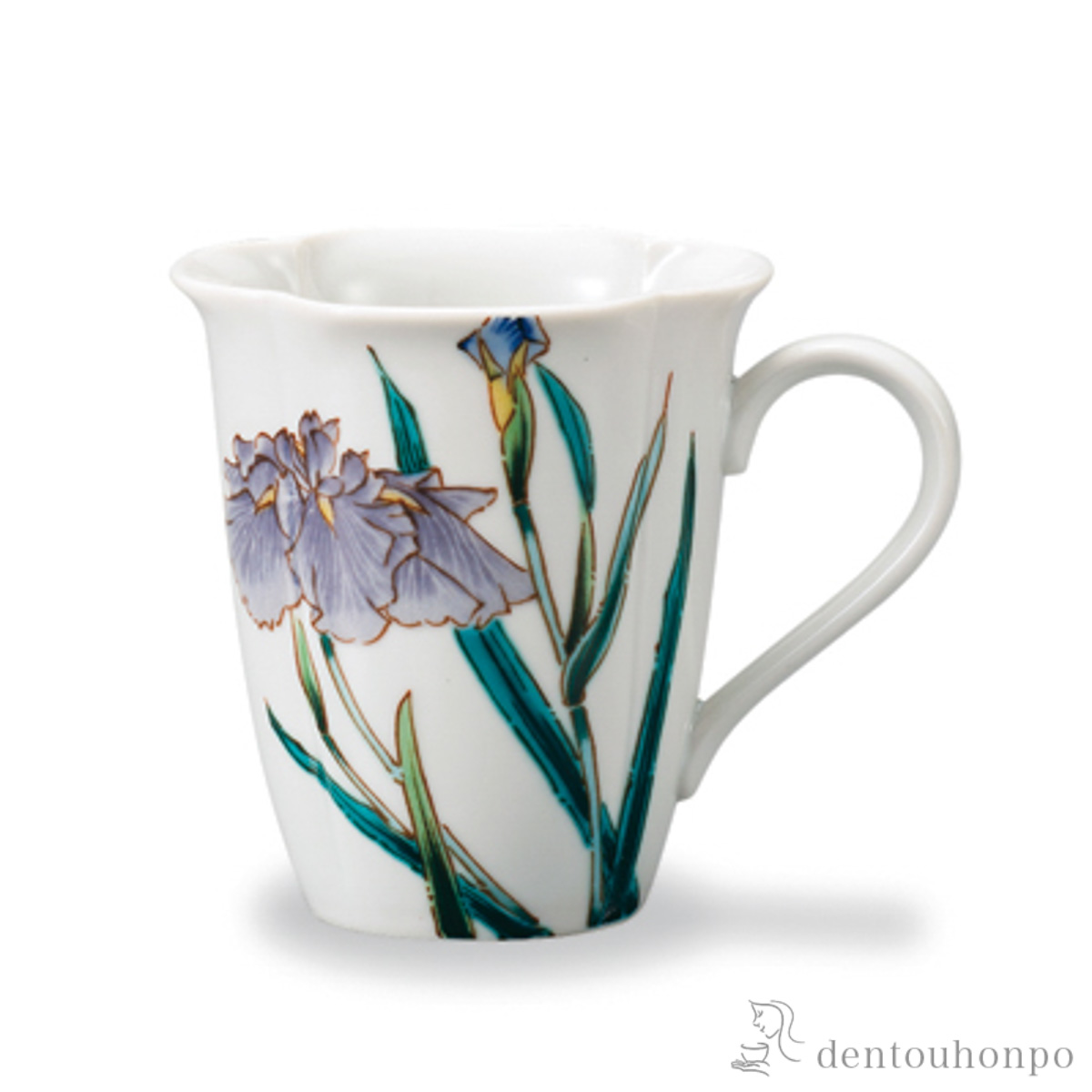マグカップ 12か月の花 花菖蒲（5月）≪在庫確認後、1~3営業日で出荷≫ ( プレゼント デザイン マグ オリジナル タンブラー 九谷焼 )