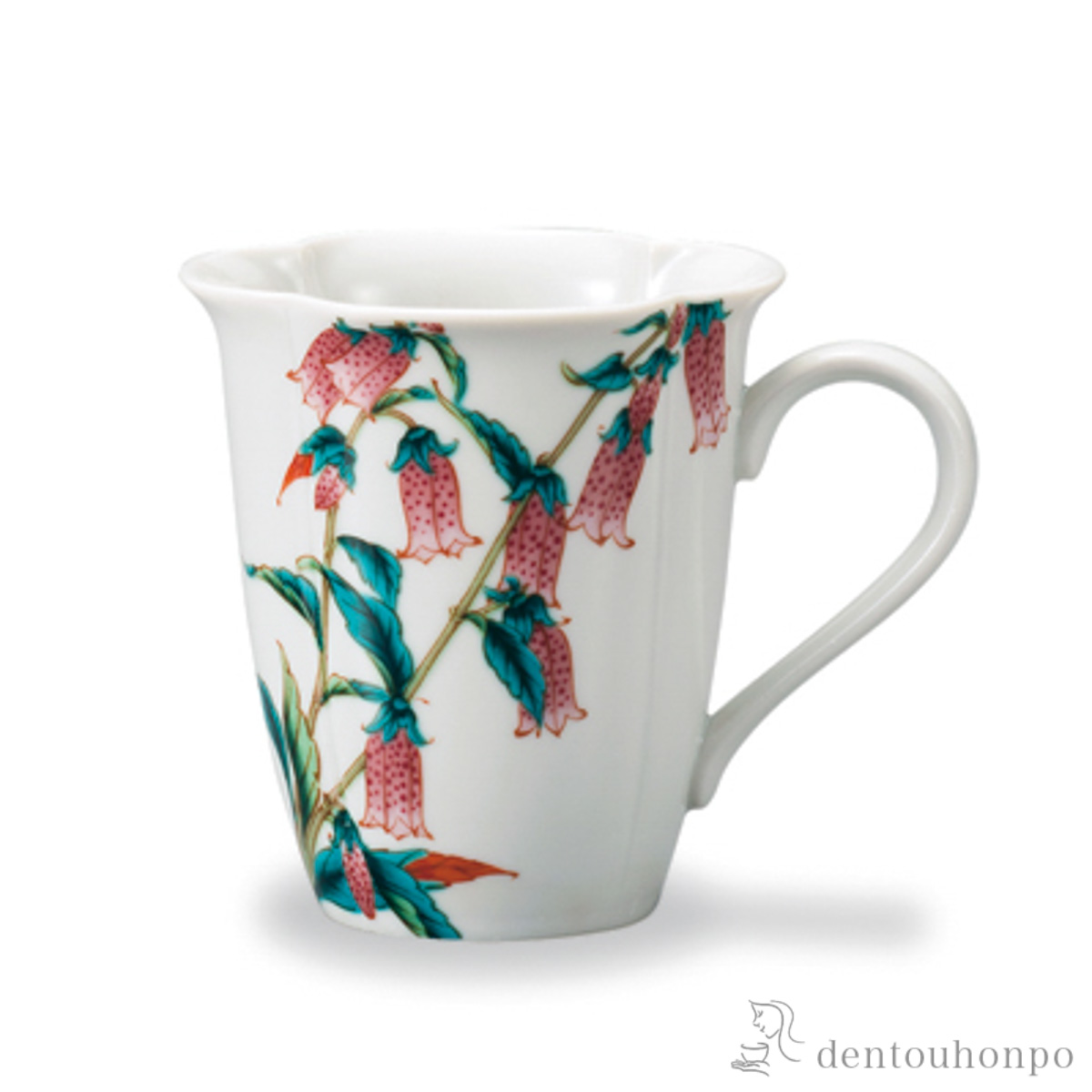 マグカップ 12か月の花 螢袋（8月）≪在庫確認後、1~3営業日で出荷≫ ( プレゼント デザイン マグ オリジナル タンブラー 九谷焼 )