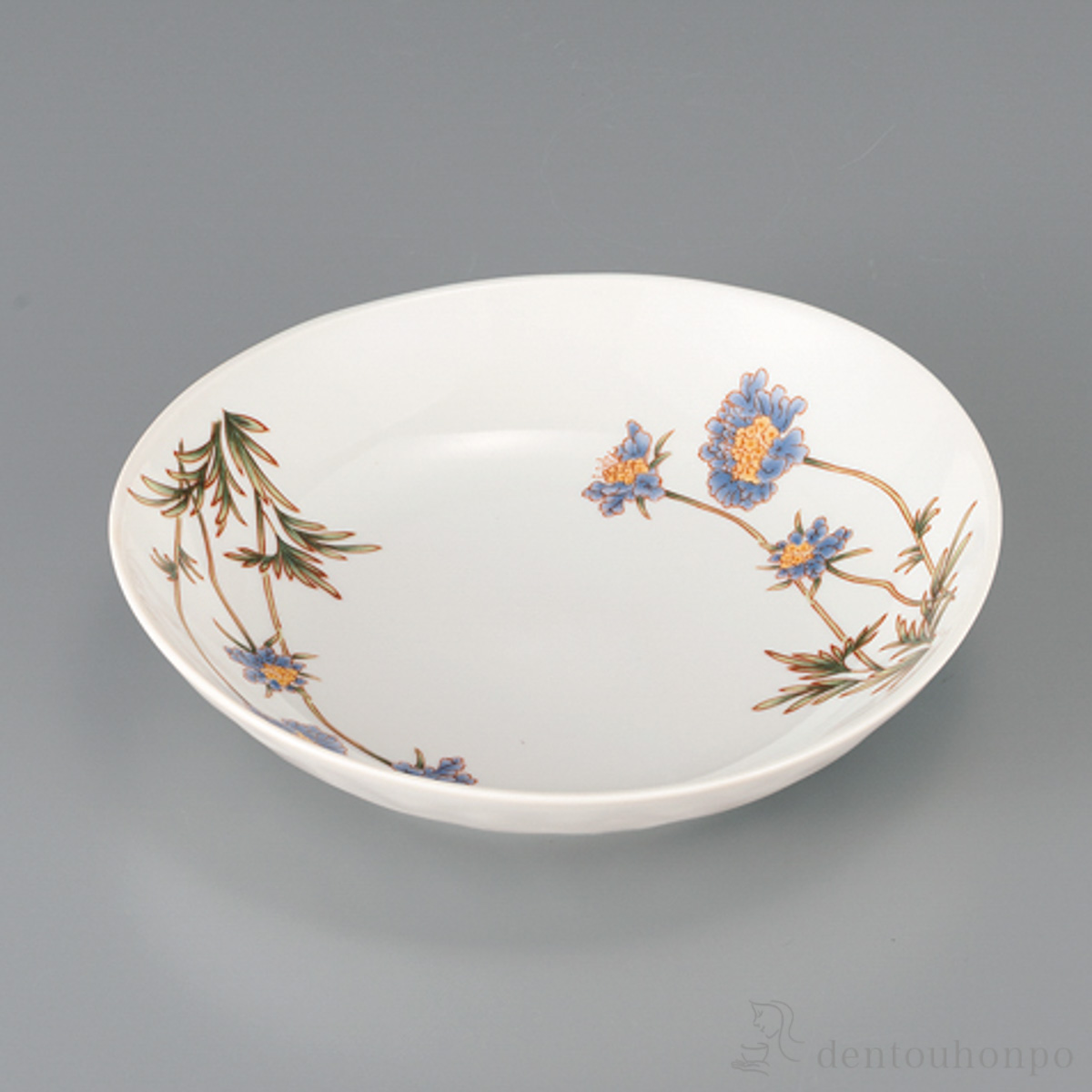 【送料無料】盛皿 松虫草 7号≪在庫確認後、1~3営業日で出荷≫ ( プレート おつまみ 料理 和食 洋食 九谷焼 )