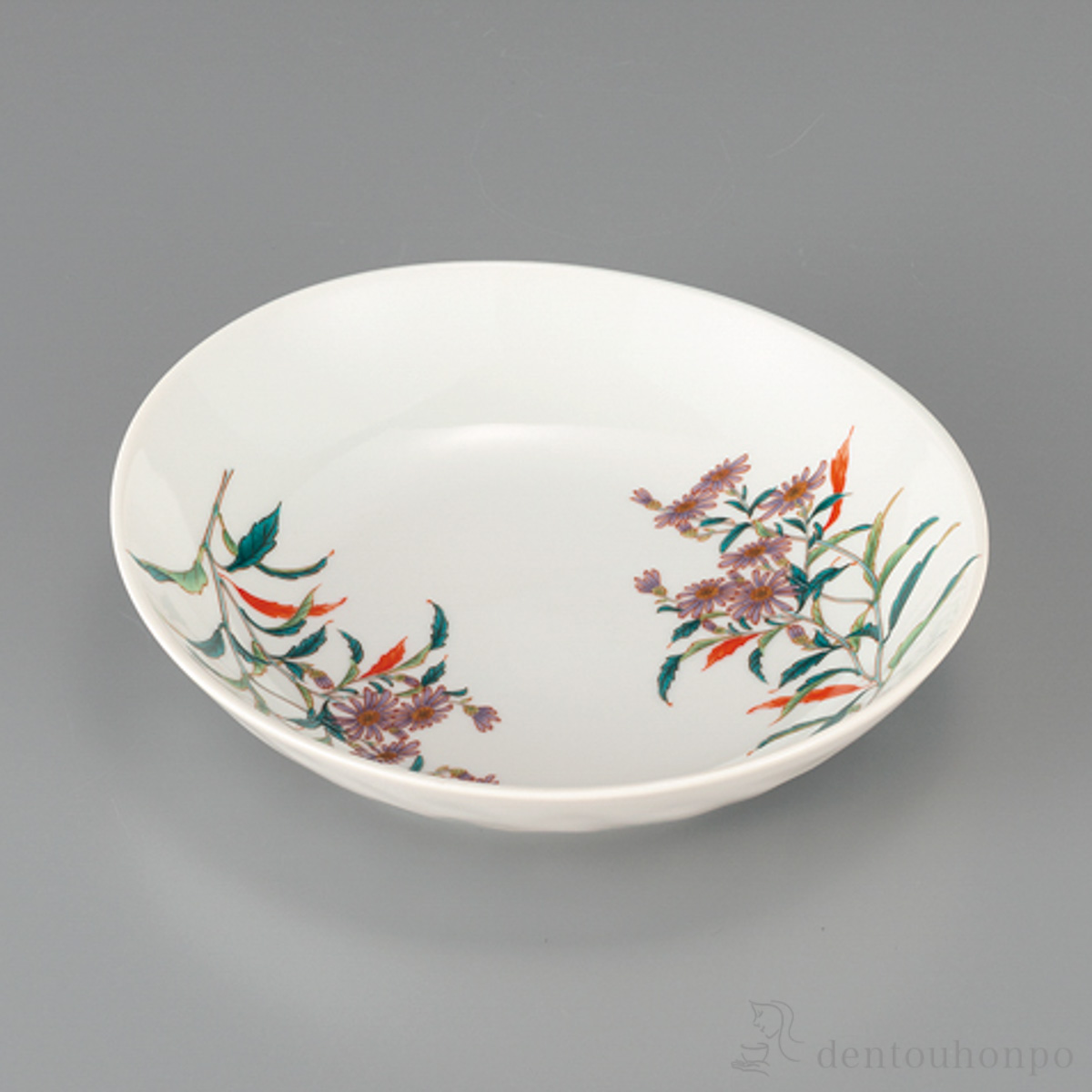 【送料無料】盛皿 野菊 7号≪在庫確認後、1~3営業日で出荷≫ ( プレート おつまみ 料理 和食 洋食 九谷焼 )