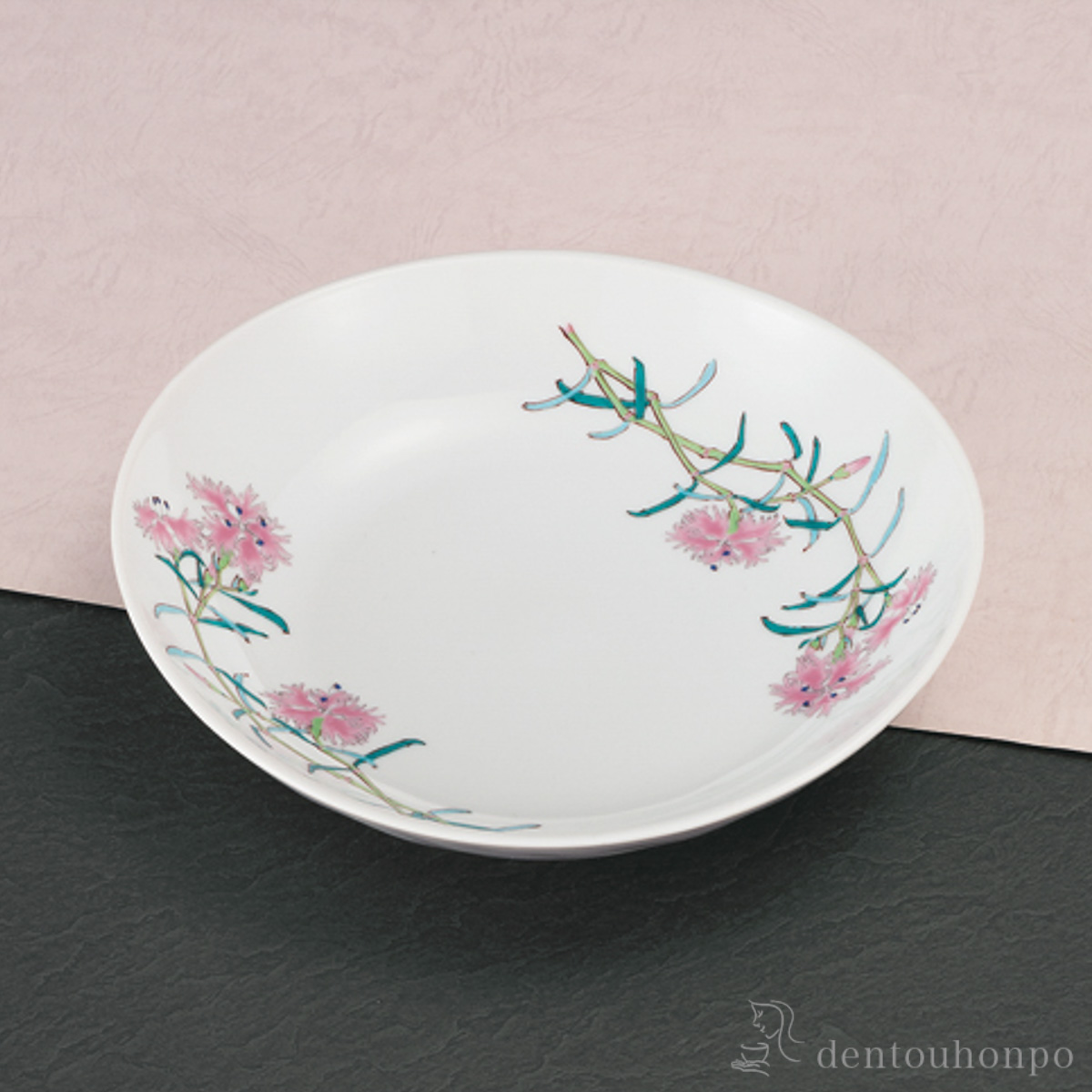 【送料無料】盛皿 撫子 7号≪在庫確認後、1~3営業日で出荷≫ ( プレート おつまみ 料理 和食 洋食 九谷焼 )