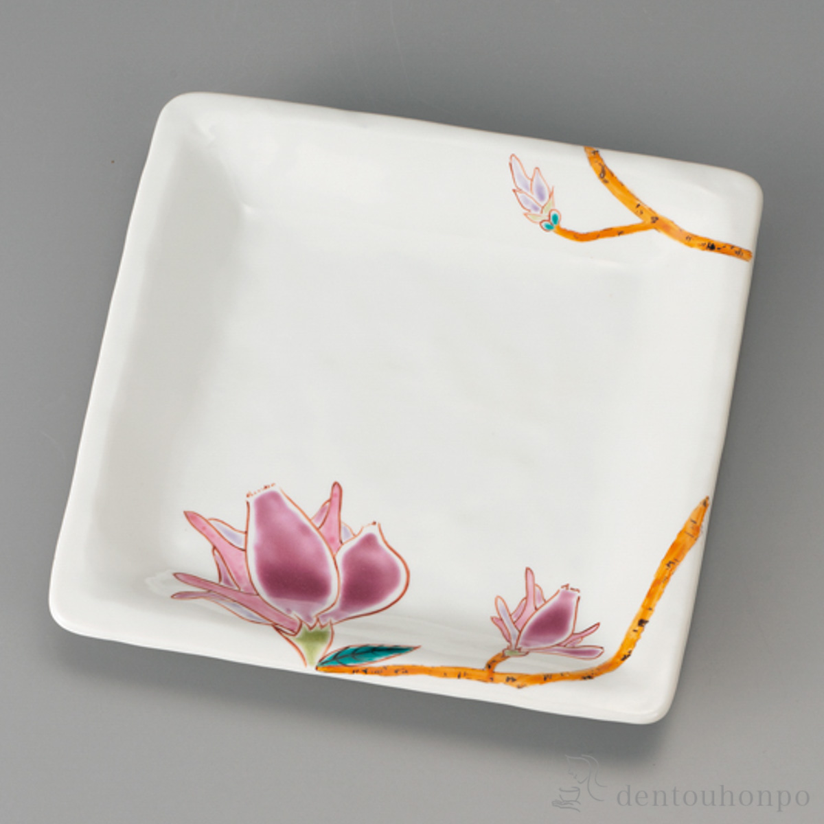 盛皿 もくれん 8.8号≪在庫確認後、1~3営業日で出荷≫ ( 盛皿 プレート テーブルウェア 食器 パーティー 九谷焼 )