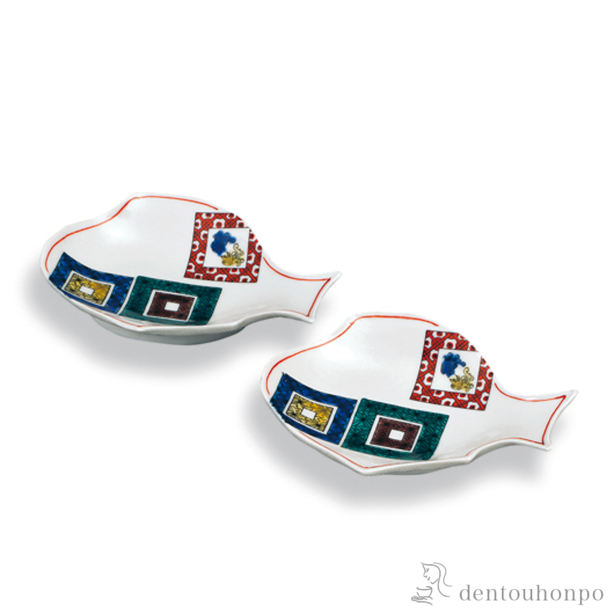 型打ち皿 石畳 3.8号 ペア≪在庫確認後、1~3営業日で出荷≫ ( プレート 醤油皿 豆皿 和食 洋食 九谷焼 )