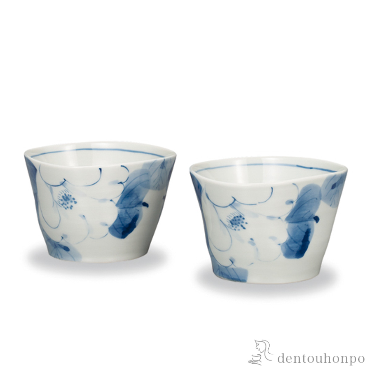 鉢 白椿 3号 ペア≪在庫確認後、1~3営業日で出荷≫ ( 和食 食器 おつまみ 朝食 料理 九谷焼 )