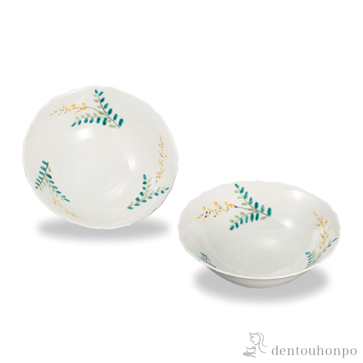 【送料無料】鉢 ミモザ 5.5号 ペア≪在庫確認後、1~3営業日で出荷≫ ( 和食 食器 おつまみ 朝食 料理 九谷焼 )