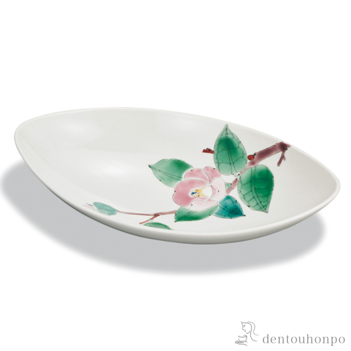 鉢 椿 8号≪在庫確認後、1~3営業日で出荷≫ ( 和食 食器 料理 食器 パーティー 九谷焼 )