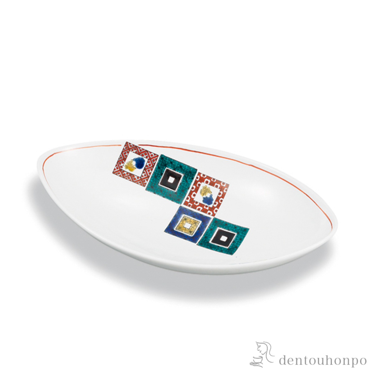 鉢 石畳の図 8号≪在庫確認後、1~3営業日で出荷≫ ( 和食 食器 料理 食器 パーティー 九谷焼 )